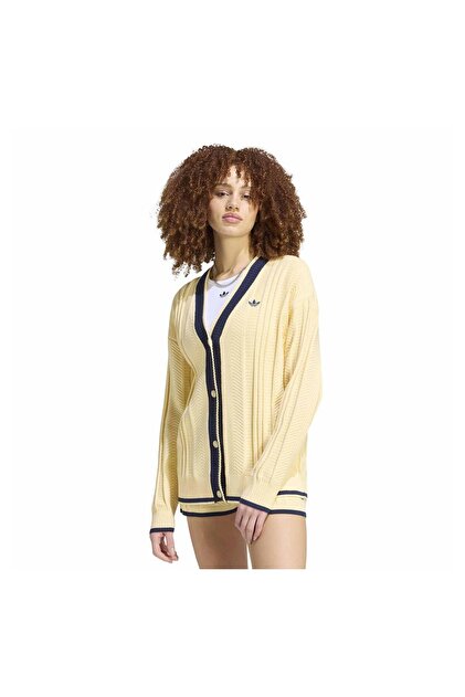Ks4968-K Cardigan Women's Jacket Yellow