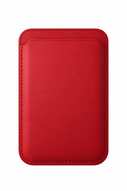 İphone için MagSafe özellikli Mikro Dokuma Cüzdan Deri Kartlık