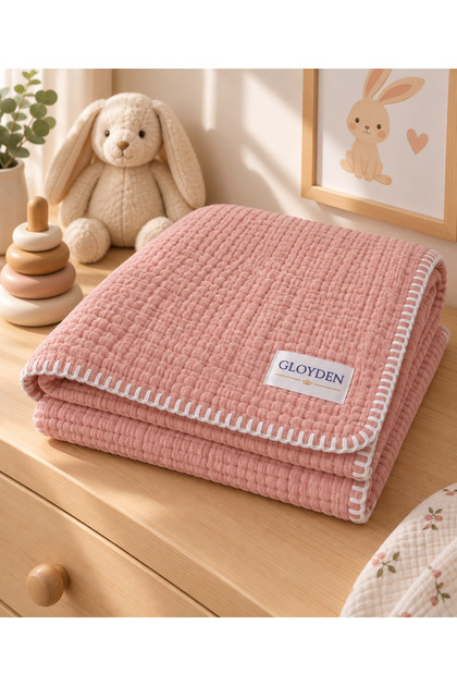 Muslin Baby Cover & Blanket Pink – 100% Cotton 100X140 cm