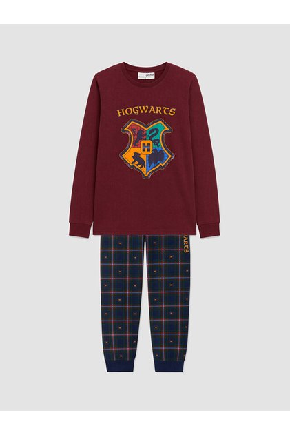 Lcw Kids Claret Red Licensed Crew Neck Boys' Pajama Set