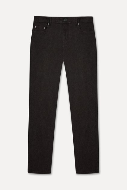 Men's Brown Slim Straight Fit Trousers