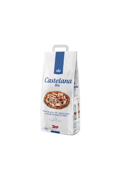 Grâu pentru pizza cu dospire medie, 5 Kg, Castelana BLU