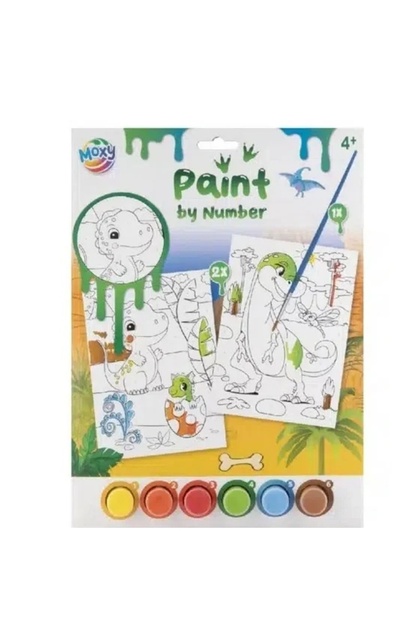 Set creativ Picteaza pe numere dinozaur