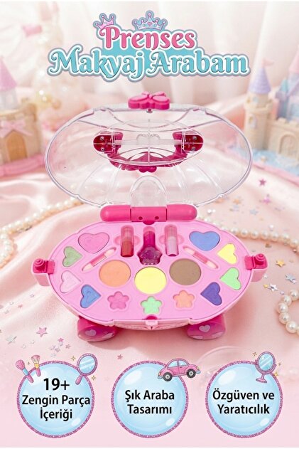 ÇLK TOYS Çilek Desenli Sürülebilir Çocuk Makyaj Seti 2'Lİ - Fiyatı