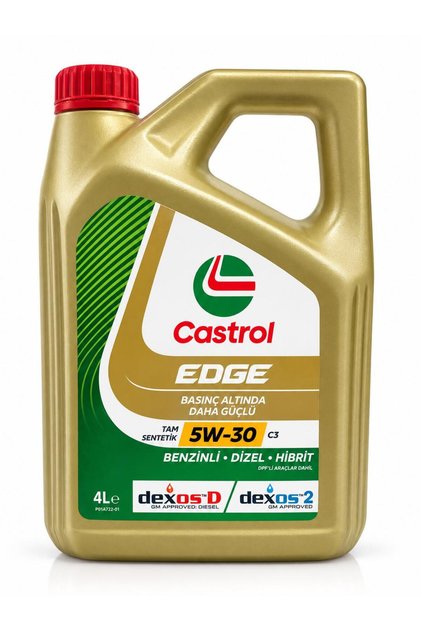 EDGE 5W-30 4 LT MOTOR YAĞI DEXOS-D / DEXOS-2 ONAYLI - 2026 TARİHLİ