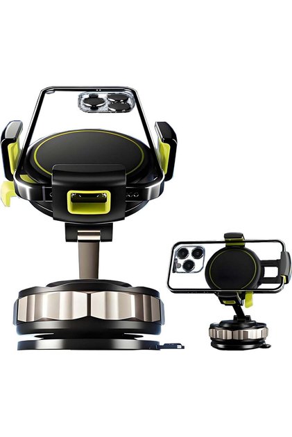 Magnetic Car Phone Holder for Dashboard,360° Rotation Universal Phone Cradle with Secure Suction Base