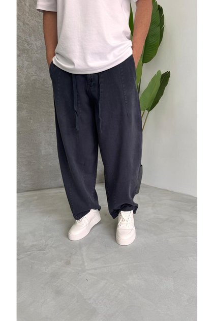 Thetokyo Antrasit Extra Baggy Gabardin