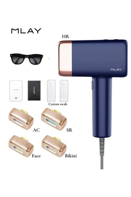 T14 5 in 1 IPL Hair Removal Device, 3℃ Ice Cooling Laser Hair Removal, 500,000 Flashes 0.5s/Flash Painless Hair Removal Device Remove Acne/Skin Rejuvenation for Whole Body Bikini Face Arm Armpit