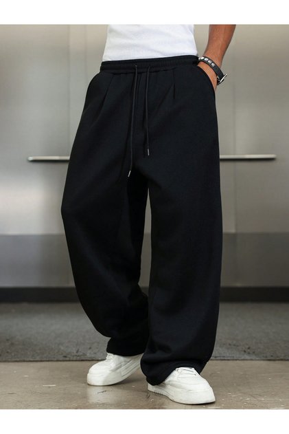 Black Wide-Leg Trousers