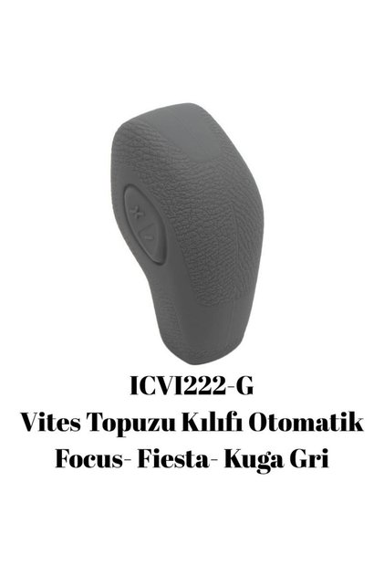 Ford Fiesta Compatible Automatic Silicone Gear Shift Knob Cover Gray Fs