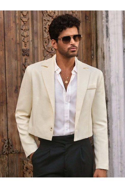 Blazer, crem - L