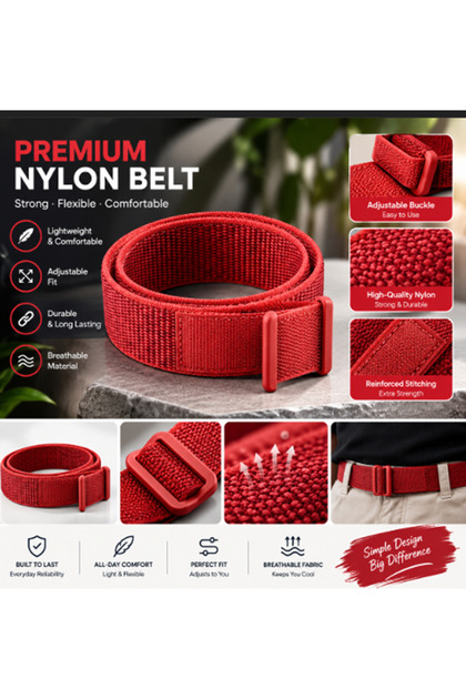 Apple Watch Sport Loop Band – Compatible with 38/40mm Sizes – Classic Red