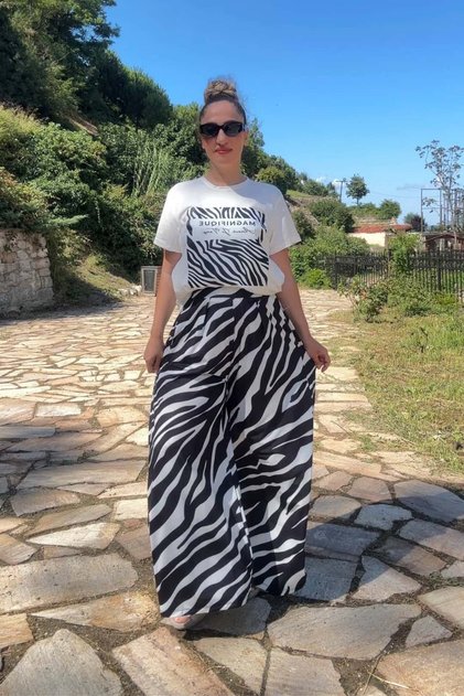 Printed Tshirt Pants Set