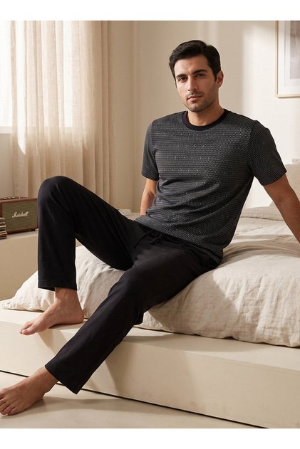 Innerwear Geometric Print T-shirt & Pants