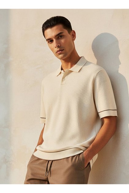 Smart Textured Polo T-shirt