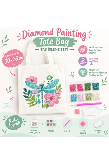 5D Diamond Stone Embroidered Cloth Bag 30X35Cm, Diamond Painting Tote Bag Gwddx19477, Diamond Painting Cloth Bag