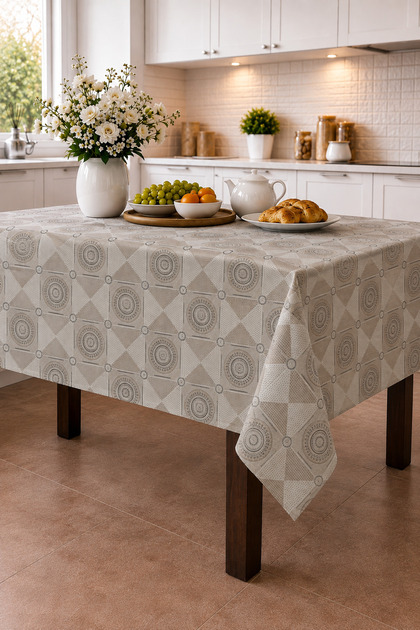 Oilcloth Fine Fiber Tablecloth – Waterproof, Stain-Resistant, Easy to Clean Pvc