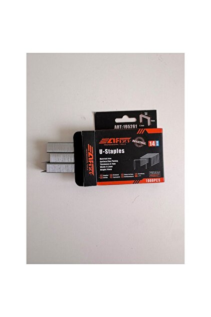 Agrafe tip U pentru capsator, 11,3 x 14 mm, grosime 0,7 mm, galvanizate, 1000 bucăți, Unelte Profesionale