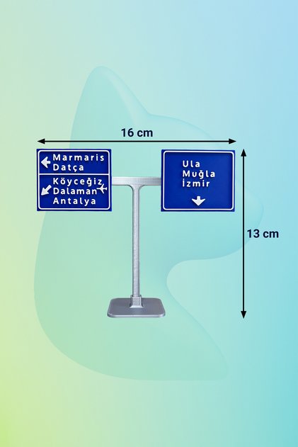 Marmaris, Antalya, Muğla, İzmir Yol Ayrımı Tabelası
