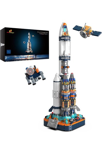Space Rocket Construction Set, 863 Pieces