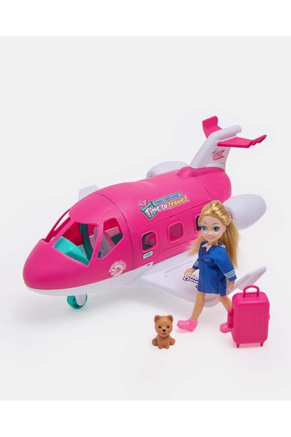 Pink Airplane Play Set Toy