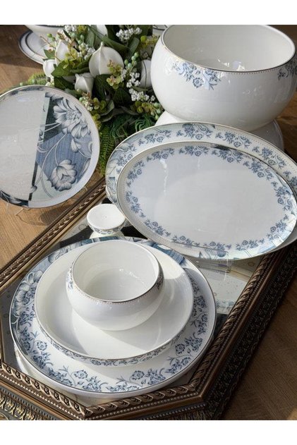 Porselen Yemek Takımı 29 Parça 6 Kişilik Celeste