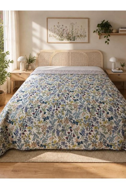 Güliz Double-Sided Double Pillowless Single Pique 200X220 cm Lilac