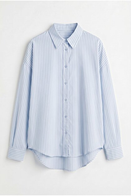 Striped Oversize Shirt Ru-2021