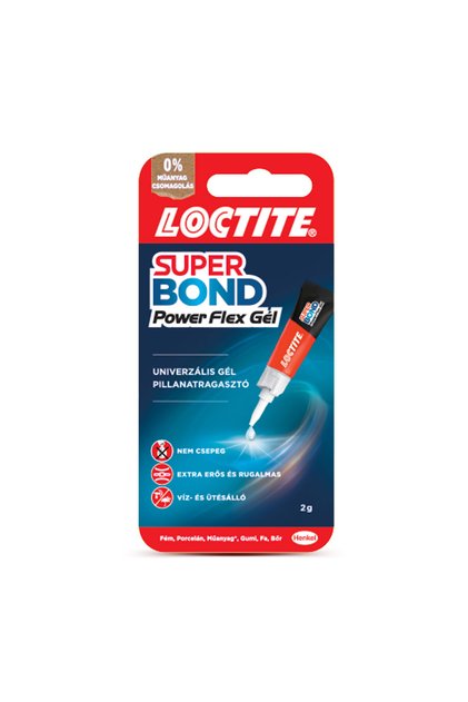 Adeziv instant gel Super Bond Power Gel, 2 g, flexibil, rezistent la apa si socuri set 16 bucati