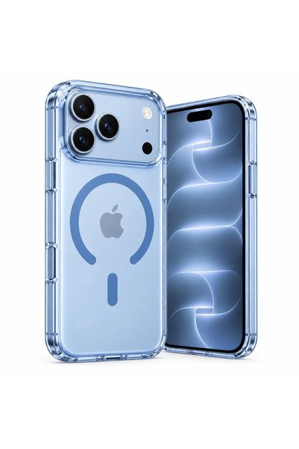 İphone 18 Pro uyumlu mika magsafe özellikli şeffaf sararmaz lüx sert kılıf arka kapak