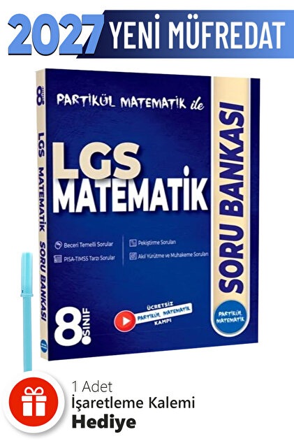 8. Sınıf LGS Matematik Soru Bankası + Hediye Avantajı