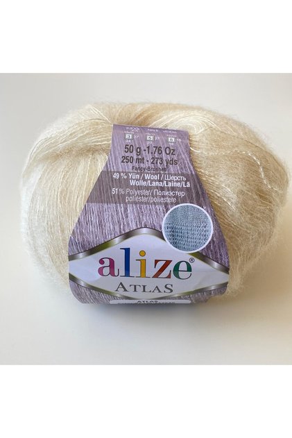Atlas İnce Fular Ve Şal Örgü İpliği % 49 Yünlü 50 Gr - 67