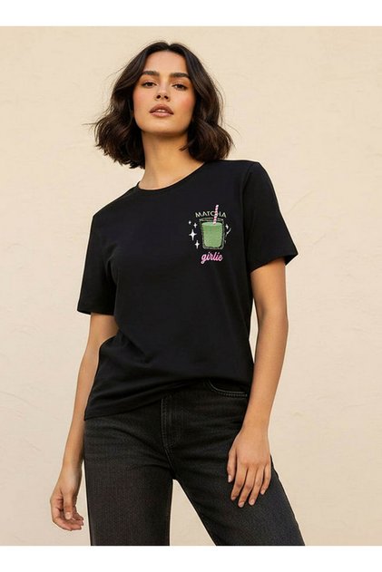 Basics Cotton T-shirt with Embroidery