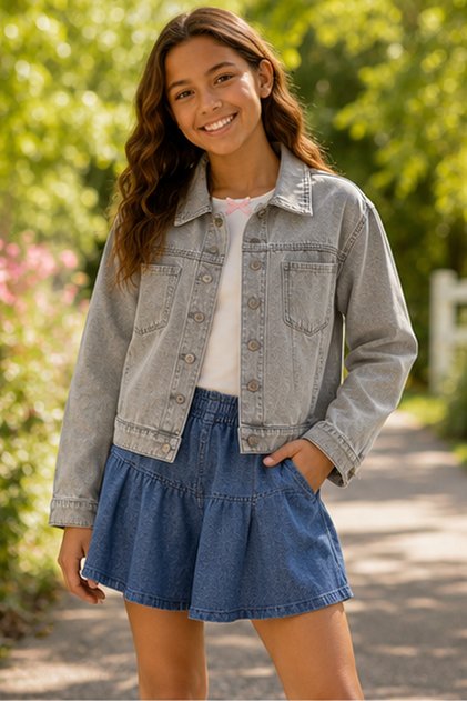 Girls Denim Shirt