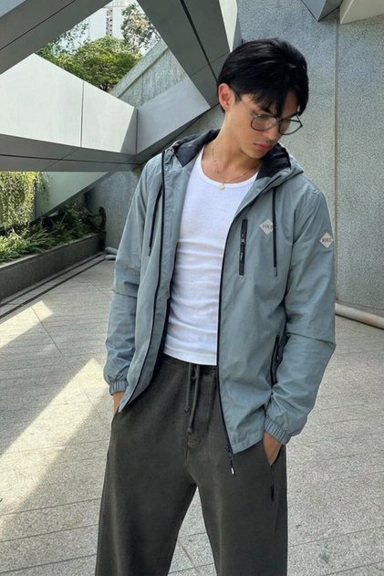 Men's Waterproof Lined Hooded Minr Raincoat