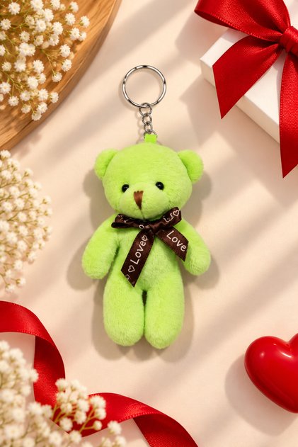 Plush Teddy Bear Keychain Cute Mini Bear Bag Ornament Gift Accessory