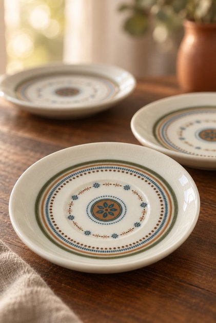 Minel 6-Piece Tea Plate Set