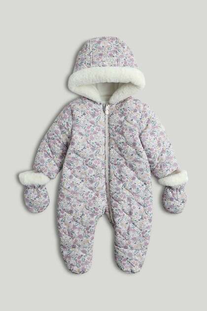 Floral Quilted Snowsuit