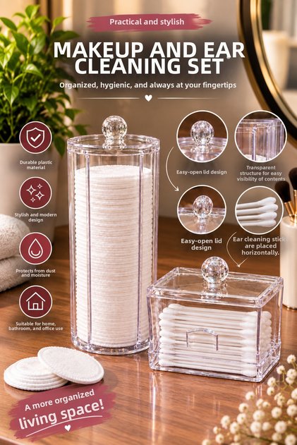 Makeup and Ear Cleaning Set