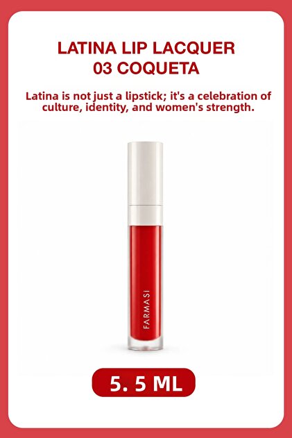Latina Nourishing & Long-Lasting Shine Liquid Lipstick |   03 Flirty