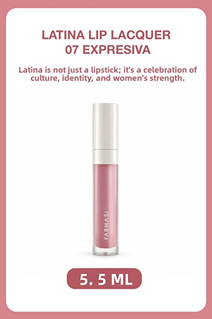 Latina Nourishing & Long-Lasting Shine Liquid Lipstick | 07 Expressive