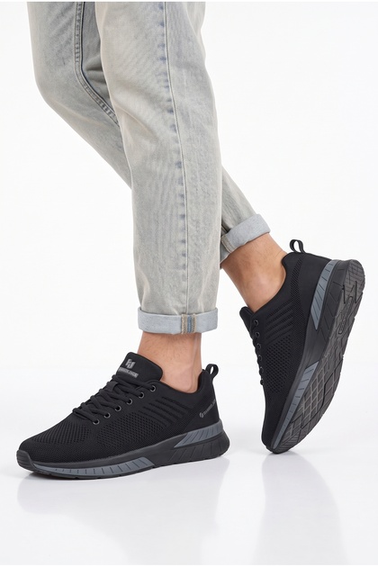 10121200   Manaus Black Orthopedic Daily Men's Sports Shoes