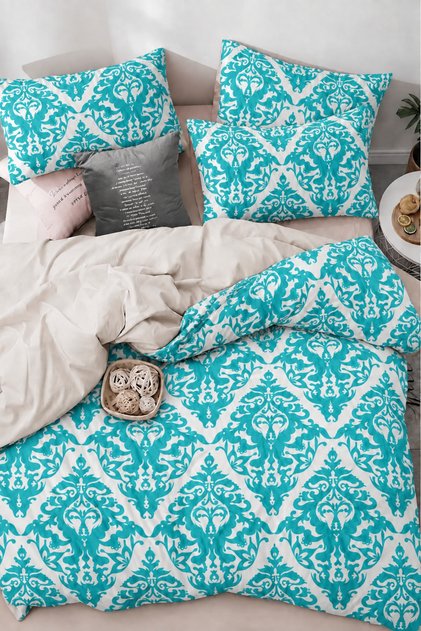 Elastic Sheet Duvet Cover Set Single Size Damascoo Mint