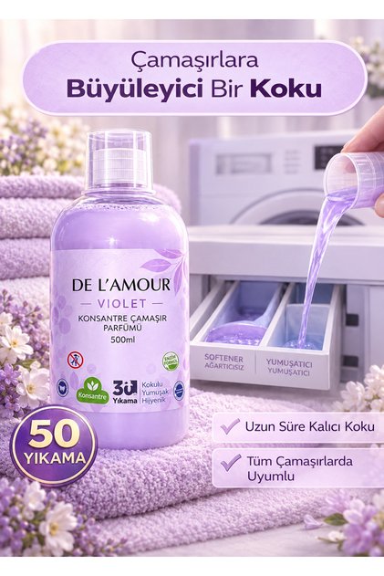 Konsantre Sıvı Çamaşır Parfümü & 50 Yıkama 500ml Ten Uyumu