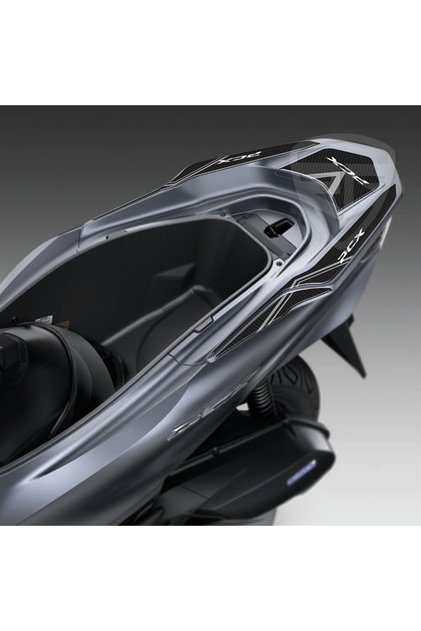 PCX 125 Karbon Desen Gri Kuyruk Sticker 2021, 2022, 2023, 2024 Uyumlu