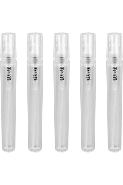 Plastic 10ml Clear 5pcs 2ML- 10ML Mini Clear Plastic Spray Bottle Empty Perfume Atomizer Sample Bott