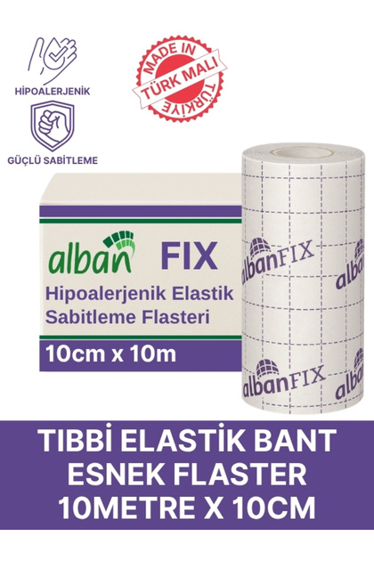 FİX Elastik Sabitleme Bandı 10cm x 10m. Elastik Non-Woven Medikal Flaster