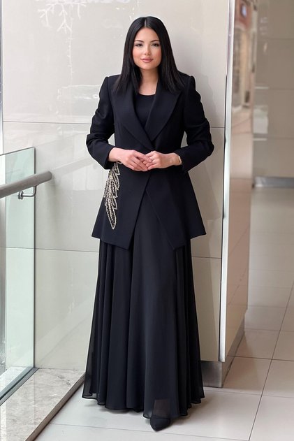 3-Piece Set with Jacket, Embroidered Underwear and Skirt