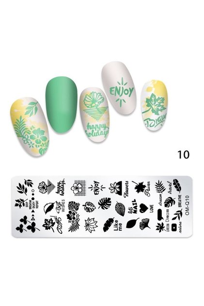Nail Art Stampa Plakası Tırnak Stampası Stamper Tırnak Süsleme Baskı Tabakası Kaliteli