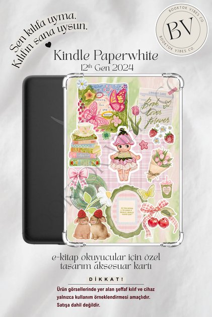 Lily Sonny Baby Bookish Sticker Insert - Kindle ve Kobo E-Kitap Okuyucuları için Aksesuar Kartı